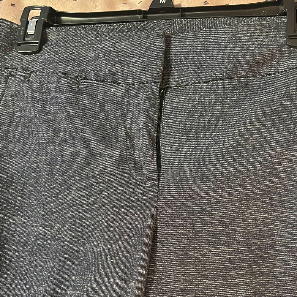 LOFT Charcoal Textured Trousers